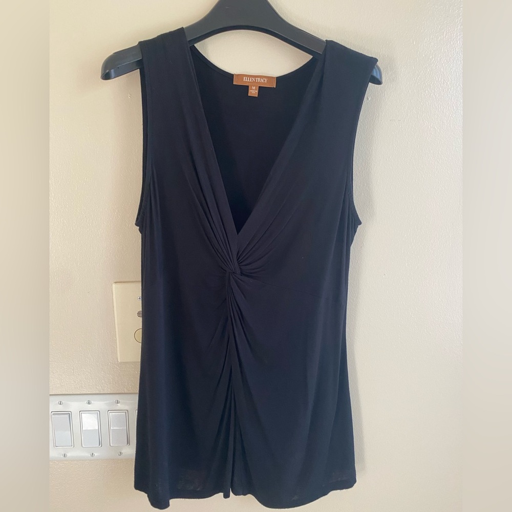 Ellen Tracy Medium black knit “going out” top